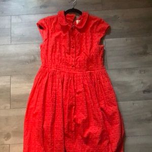 Gorgeous reddish orange summer Kate Spade dress size 12
